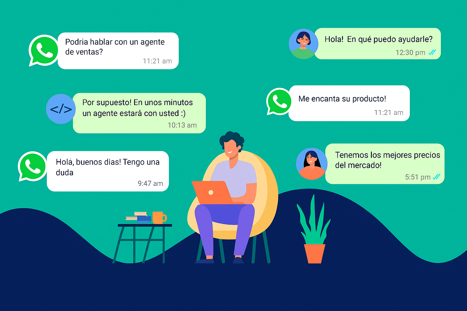 Chats ilustrados iTalkU